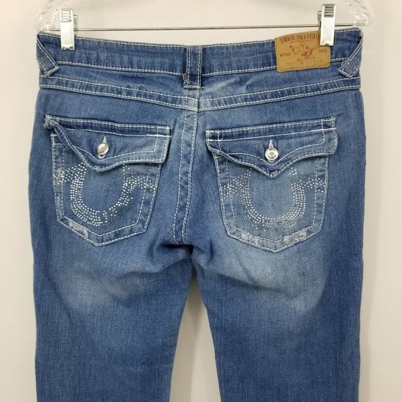 True Religion Light Wash Women's Boot Cut Denim Jeans Size 29 - Picture 9 of 13
